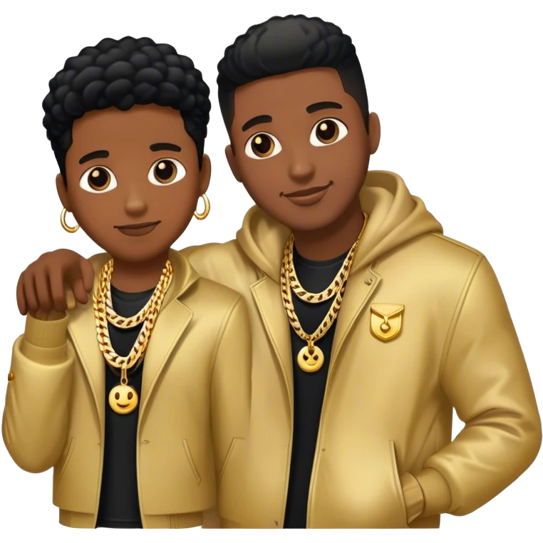 group of 10 black rich friends  emoji