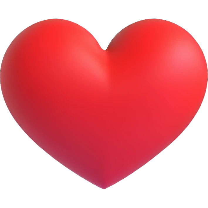 red heart symbol representing love emoji