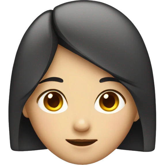 Girl with chinese overhead emoji
