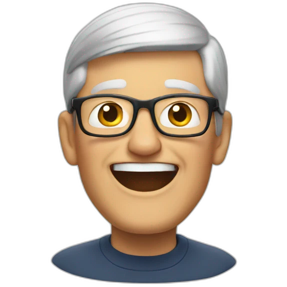 Tim Cook celebrating emoji