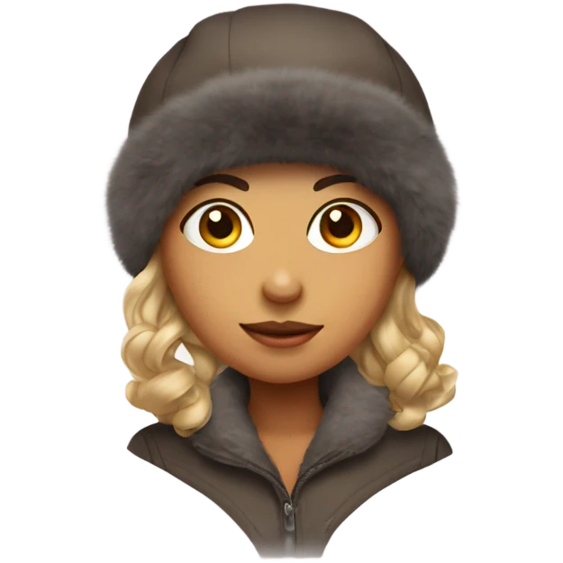 girl with ushanka emoji