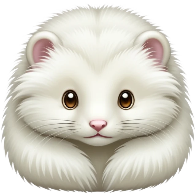white mink (weasel) emoji