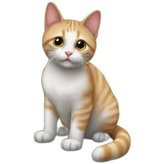 Cat on car emoji