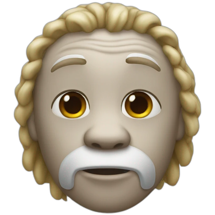 singe blanc emoji