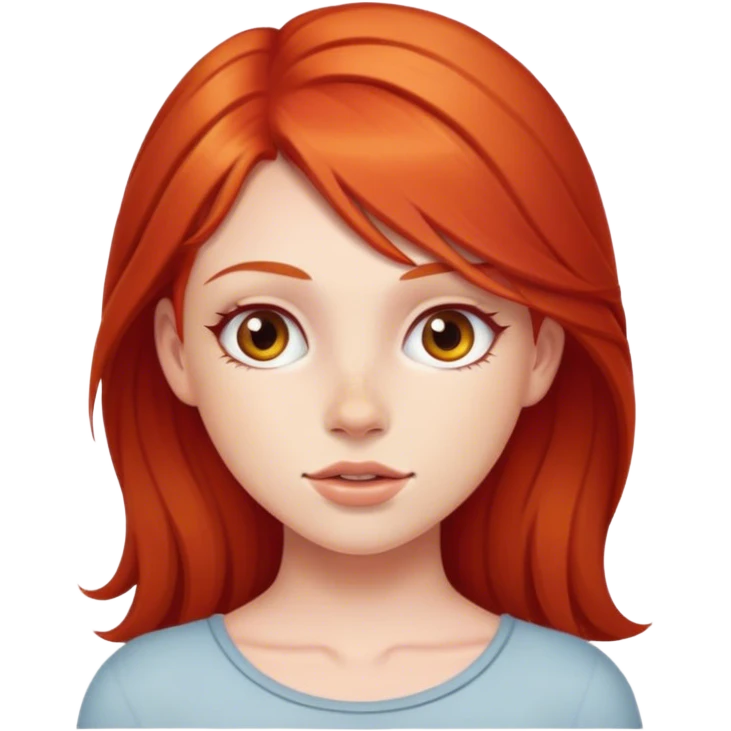 Red head girl emoji