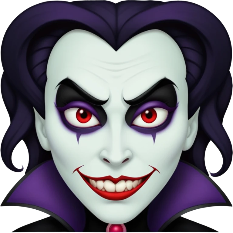 Evil Disney villain face emoji
