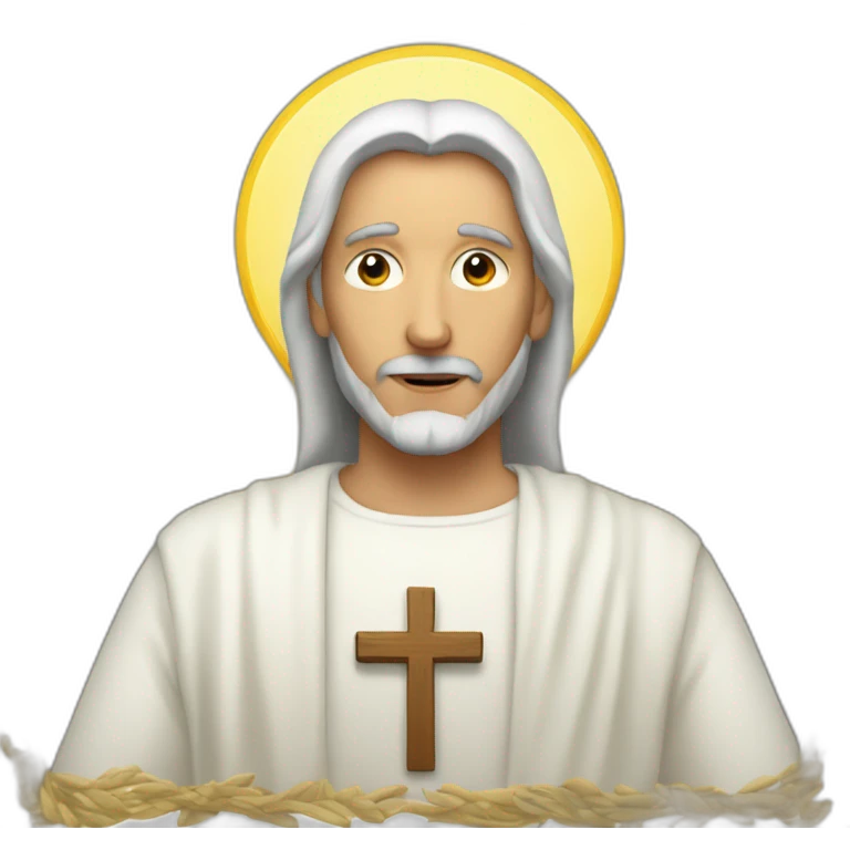 Jesu con mesaje emoji