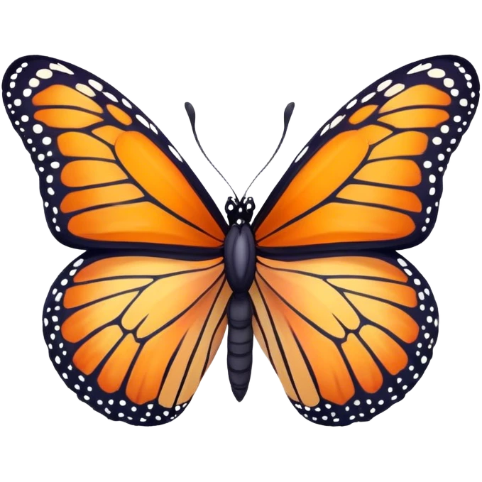 "Elegant monarch and pastel butterflies in vibrant hues, hand-painted effect."
 emoji