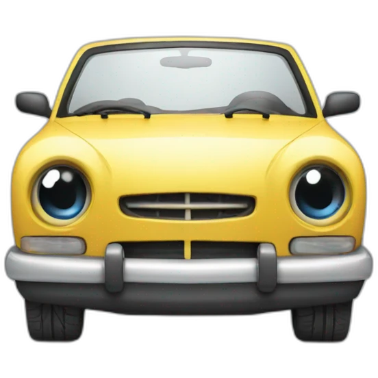 car with eyes emoji
