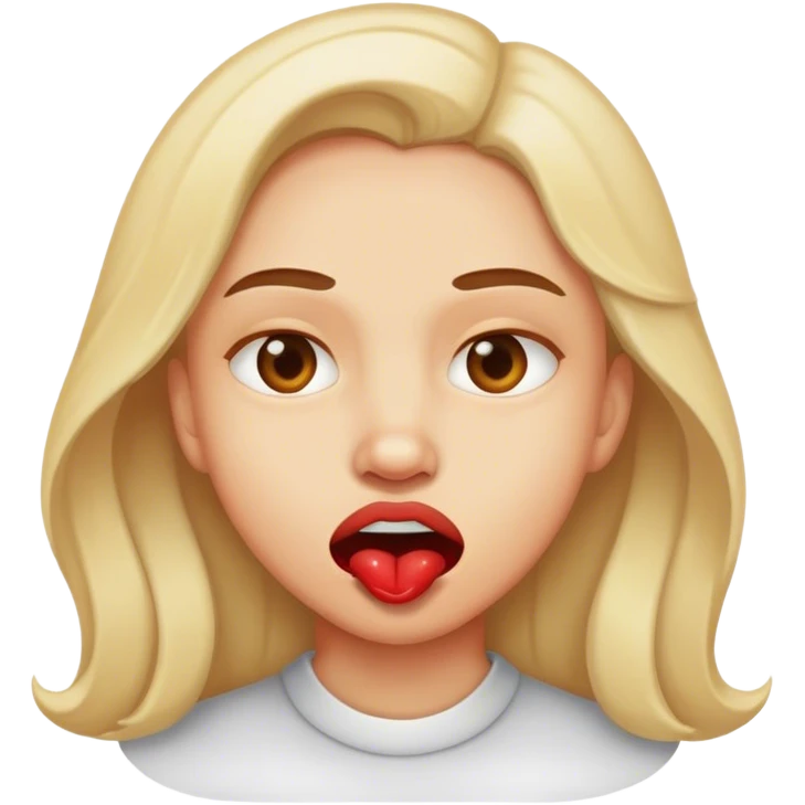 Biting lip  emoji