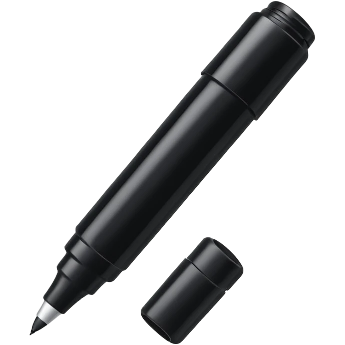 a black bold marker like a sharpie emoji