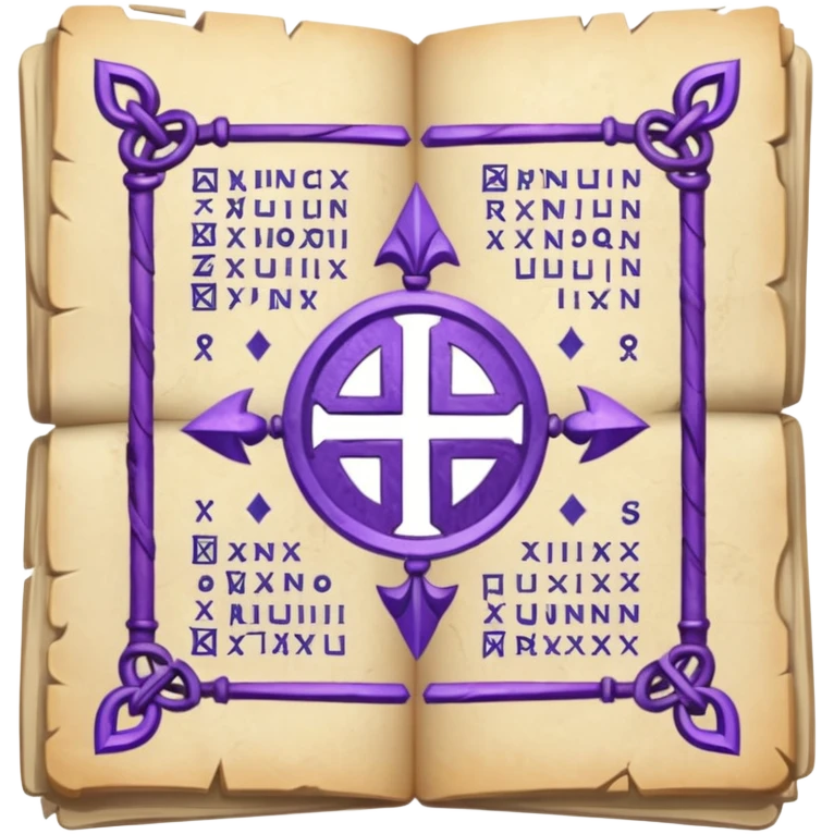 glitter purple Runic Manuscript emoji