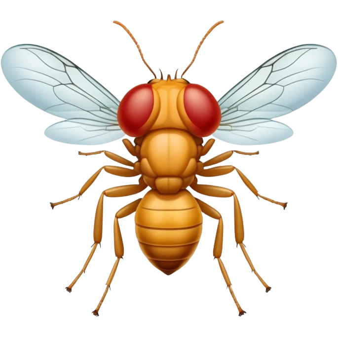A fruit fly say thank yo emoji