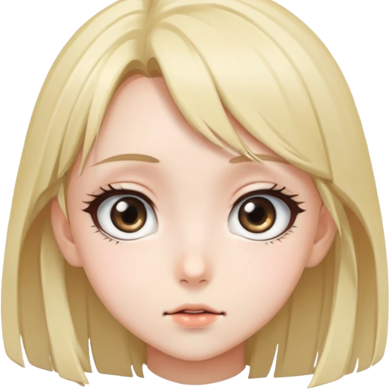 Anime girl face  emoji