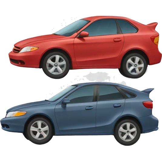 cars that crashed into each other emoji