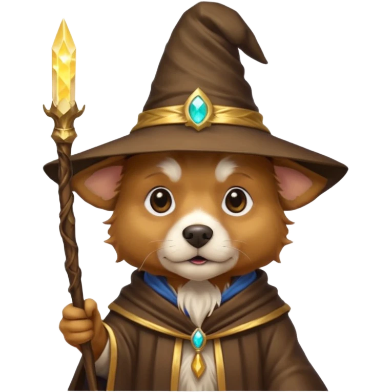 Dog wizard emoji