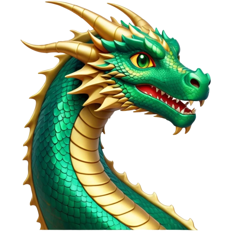 cinematic-noble-dragon-portrait-emoji,-poised-and-majestic,-with-a-sinuous,-elongated-build-and-shimmering,-scale-covered-skin-in-hues-of-emerald-and-gold,-piercing,-fiery-eyes,-simplified-yet-sharp-and-sophisticated-features,-highly-detailed emoji