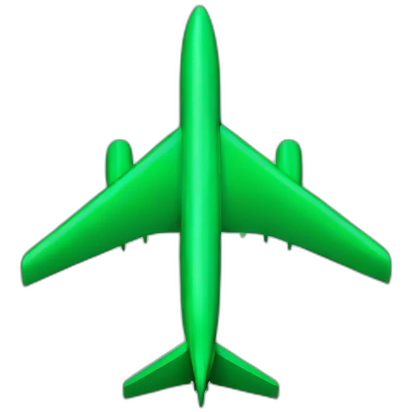 Plane green emoji
