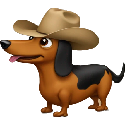 Weiner at a rodeo emoji