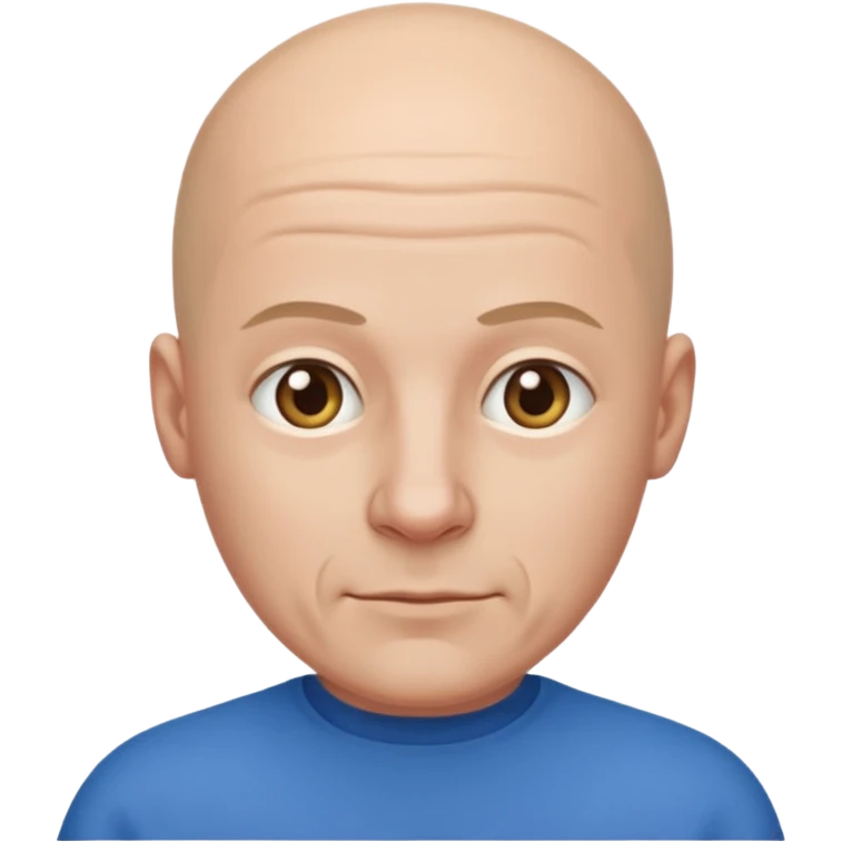 Sujeto pelon vestido de azul emoji