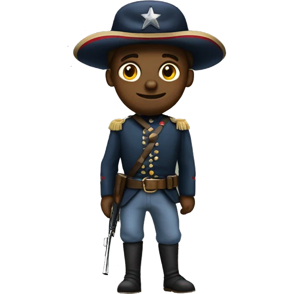 full length american civil war soldier emoji