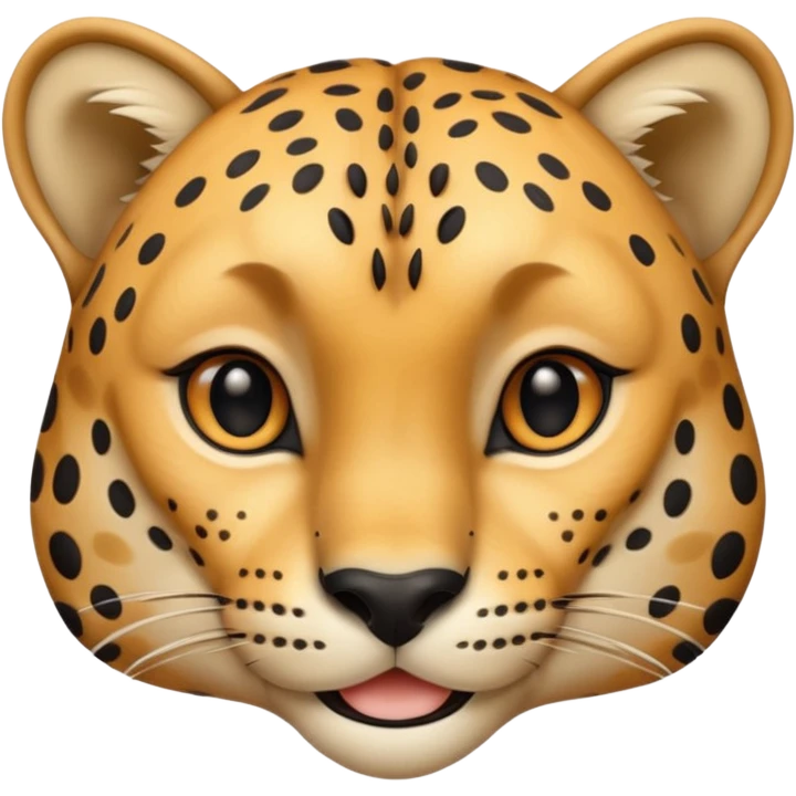 Tête de guépard qui sourit emoji