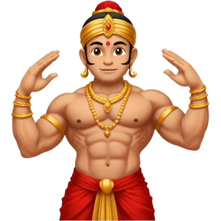 Hanuman ji god giving blessings with his one hand  emoji