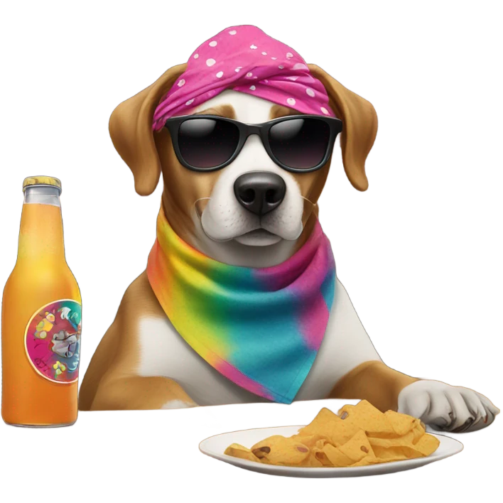 Dog in the club emoji