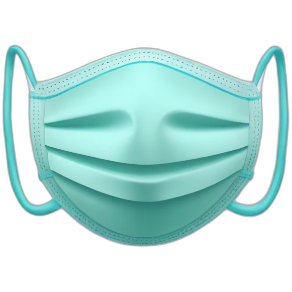 Antiseptic and medical mask emoji