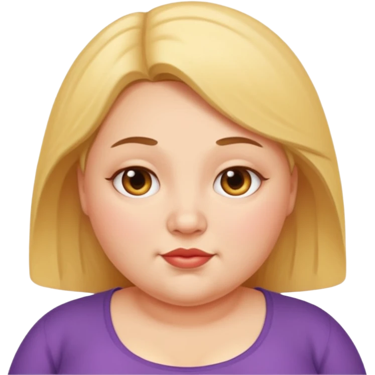 약간 통통한 여자 emoji