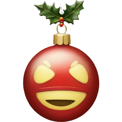 vintage christmas ornament emoji