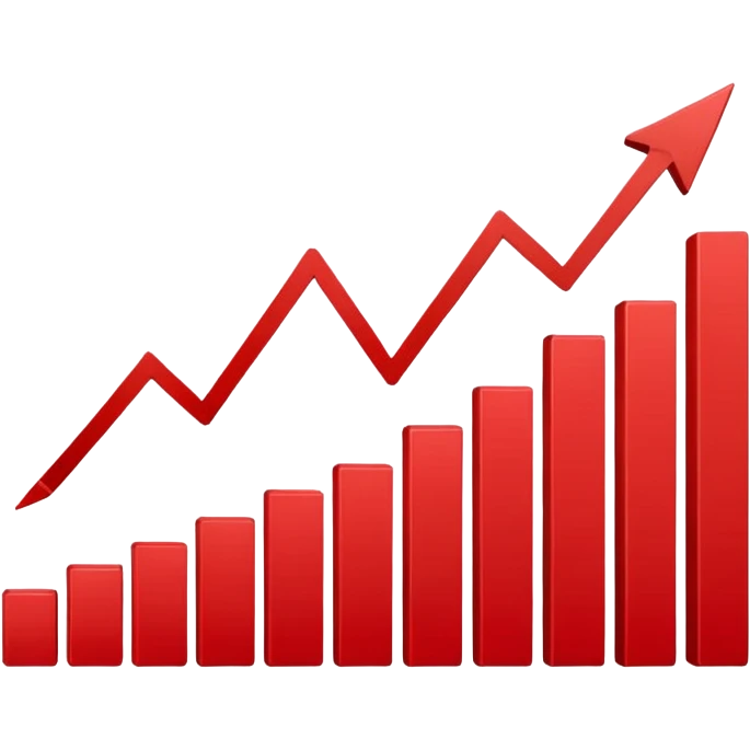down going red graph stats emoji