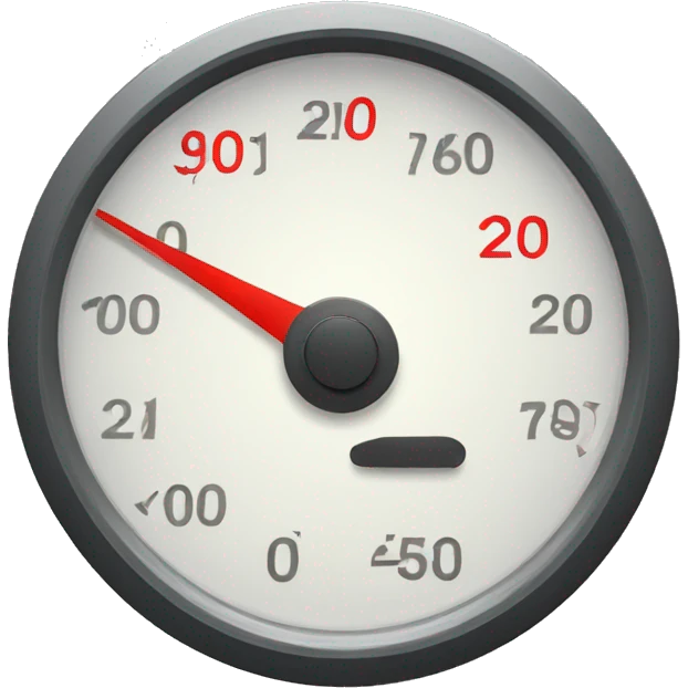 Speedometer emoji