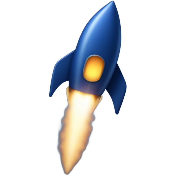 dark blue 
rocket emoji