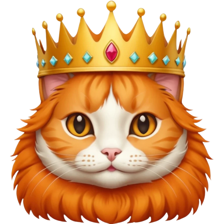 cat with crown  emoji