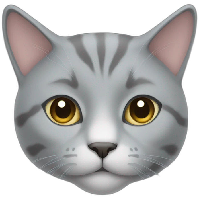 middle grey cat emoji