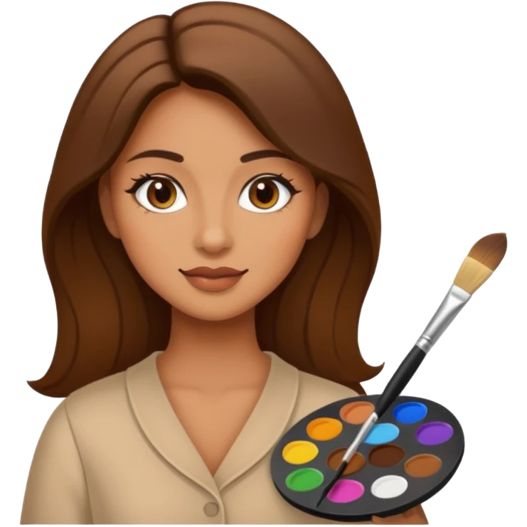 Woman with palette & brush emoji