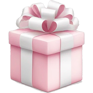 Light pink Christmas gifts under a white Christmas tree  emoji