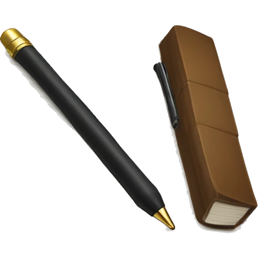 book & pen for university emoji