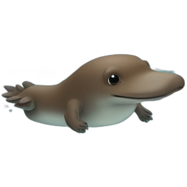 swimming platypus emoji