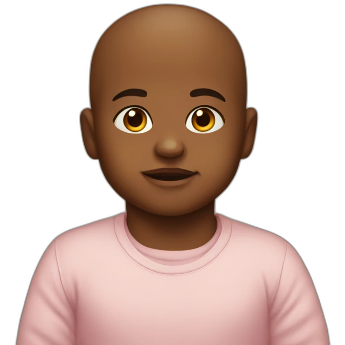 Determined baby emoji