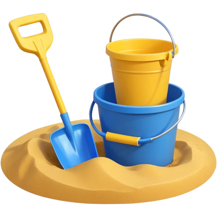 sandbox with bucket and shovel emoji