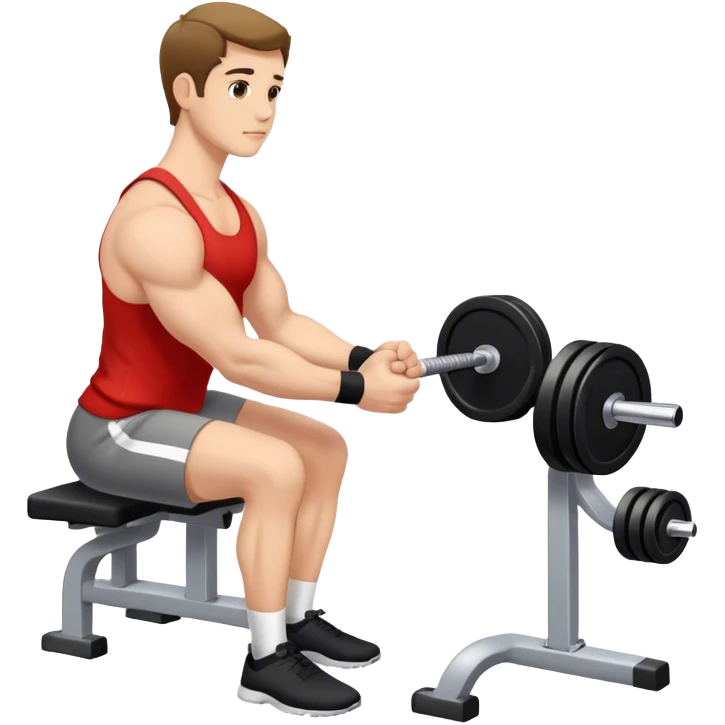 man weighted wrist curl emoji