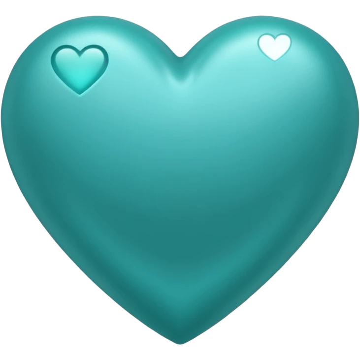Teal heart with 'you rock'  emoji