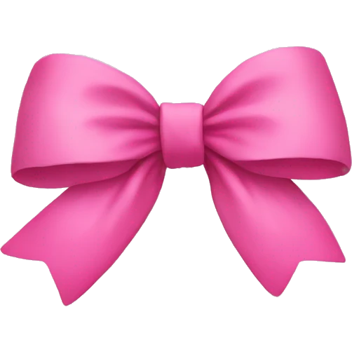 pink bow emoji