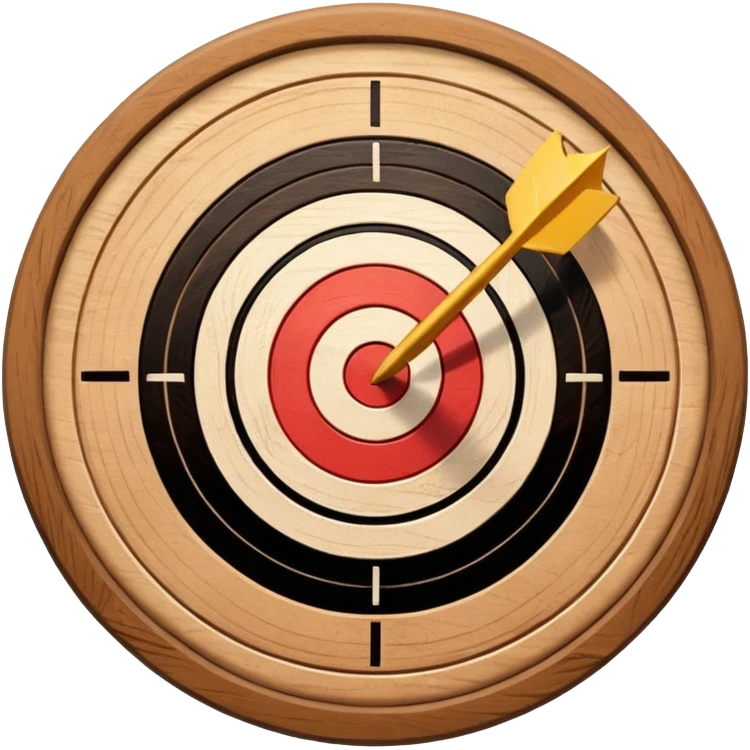 TIRO AL BLANCO CON FLECHA emoji