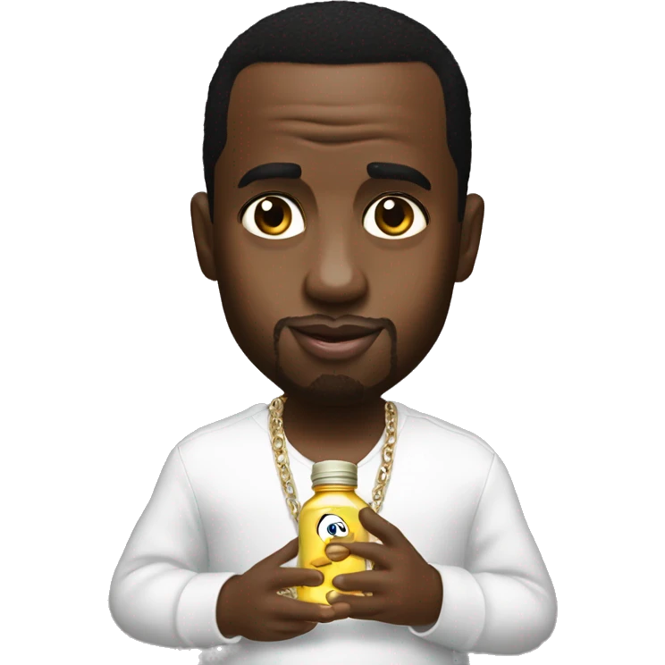 P diddy holding baby oil emoji