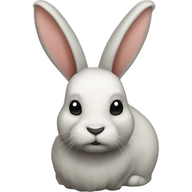 Conejo manchado de negro emoji