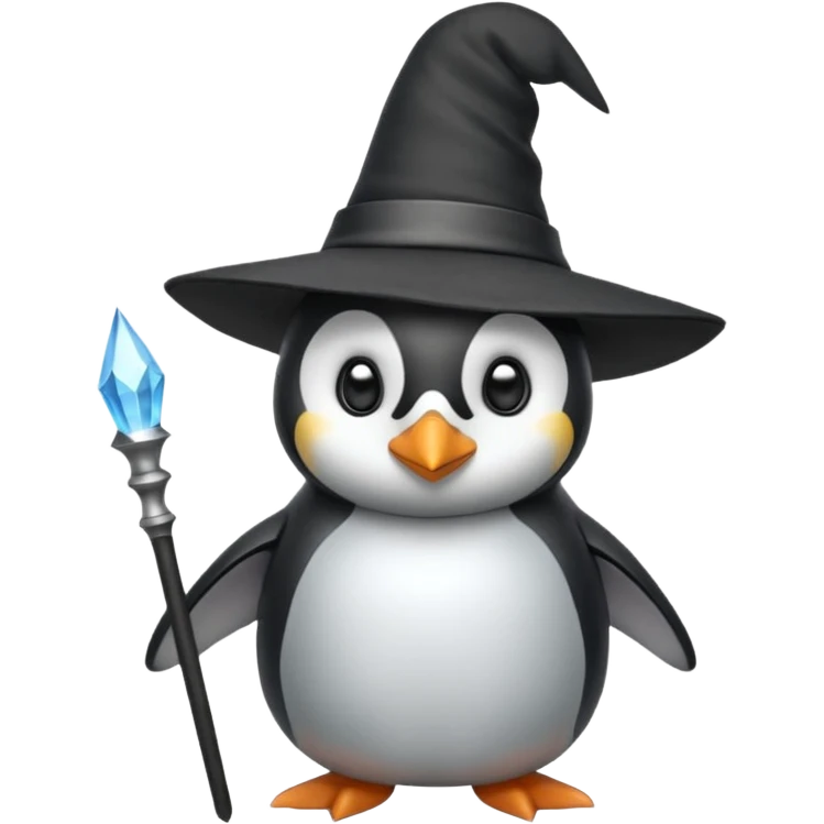 Penguin Wizard emoji