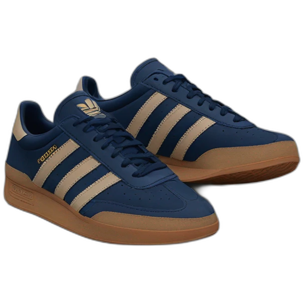 Adidas spezial navy blue brown transparent rubber sole emoji
